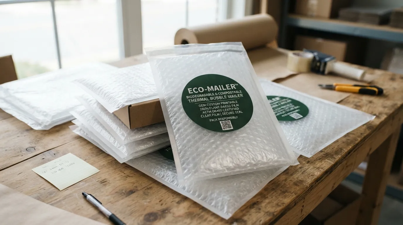 OEM biodegradable bubble mailers